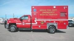 Emergency Medical Service Vehicle Bryan Fire