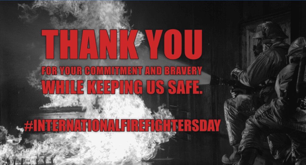 Giving thanks on this International Firefighters Day! Frazer, Ltd.