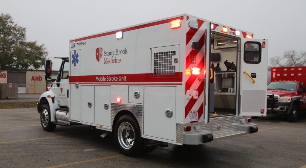 Stony Brook University Hospital receives its first of two Frazer Mobile Stroke Units.