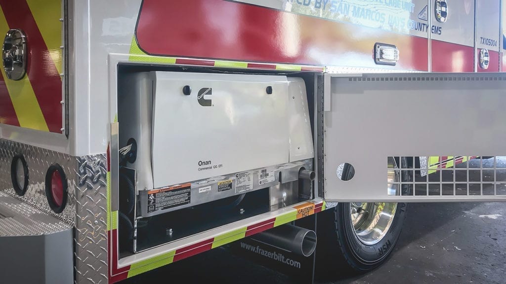 Onan Generator on Ambulance